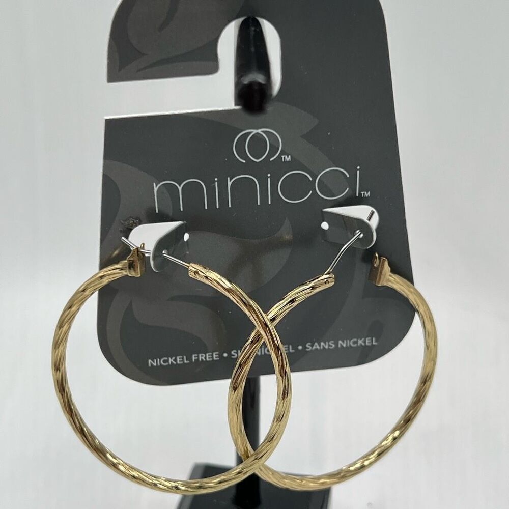 Minicci Gold Earrings $16ea / 3 For $25